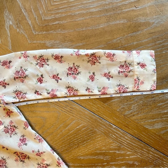 Mia Joy by Joyfolie Sheer Chiffon Jasmine Top in Floral Sz 7 - Picture 9 of 12